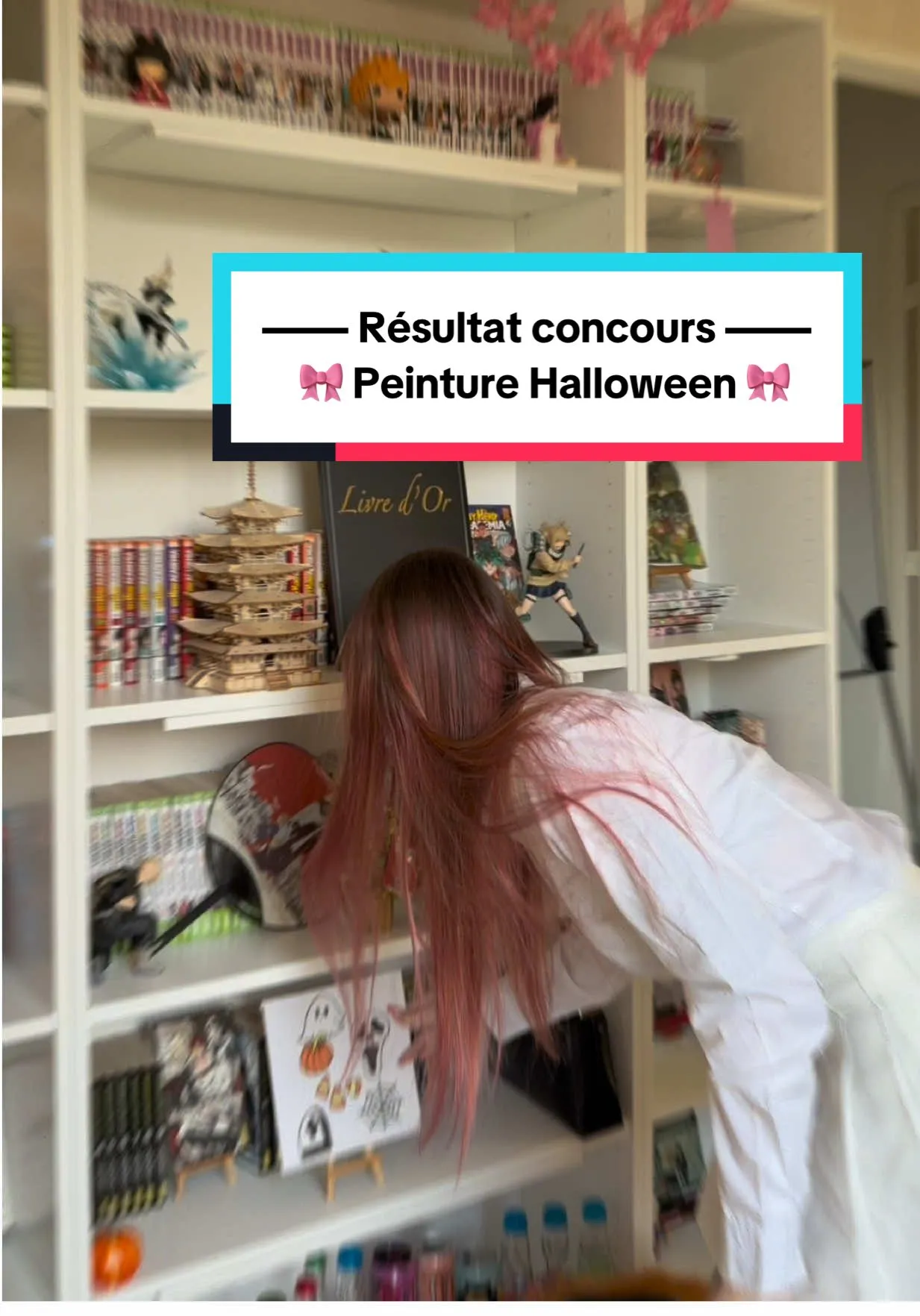 Vignette annonçant les résultats du concours de peinture d’Halloween