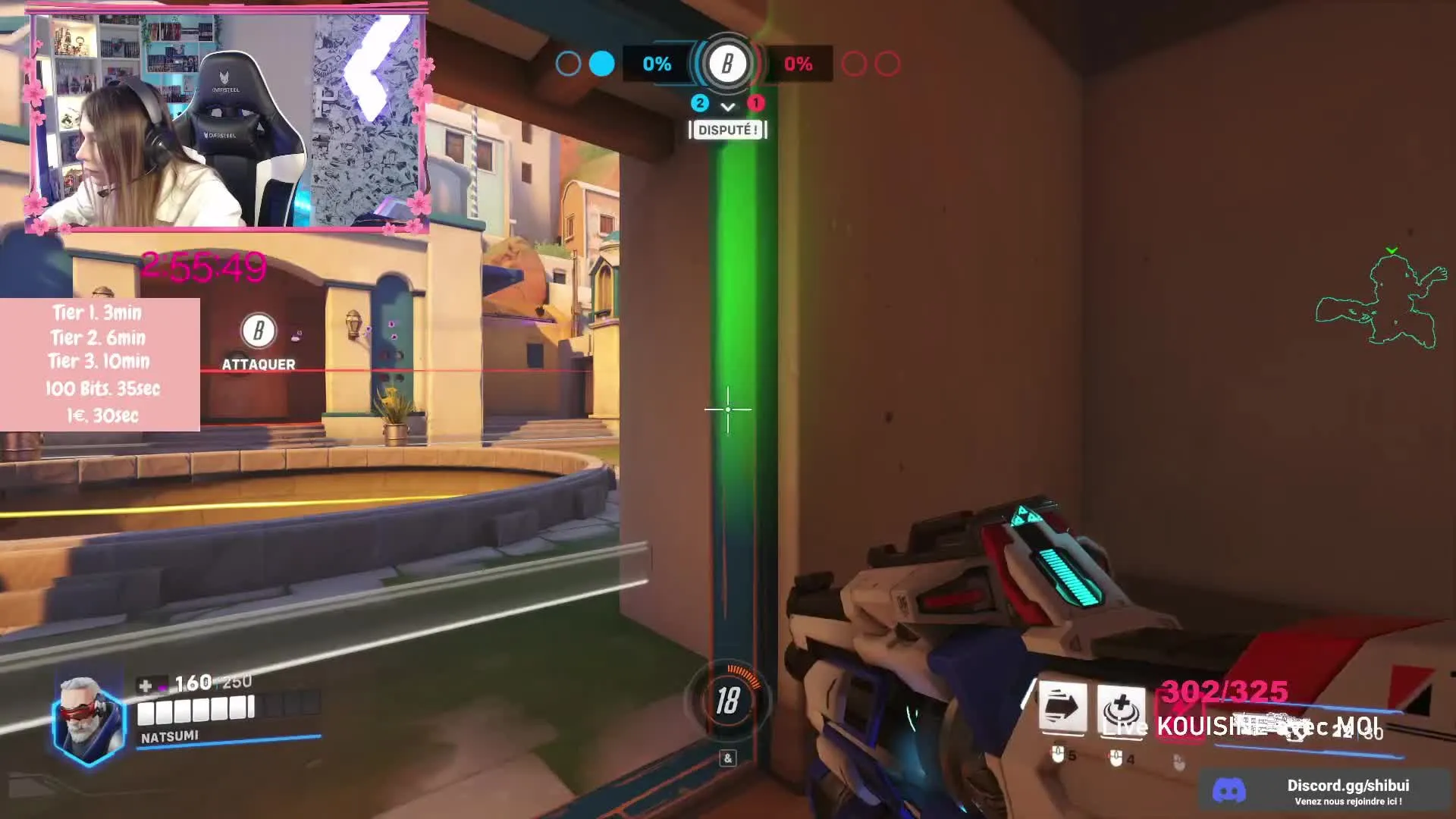 Extrait de Overwatch sur la chaîne Natsumivlr